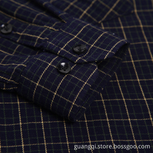 Fashion 100% cotton flannel shirt in autumn